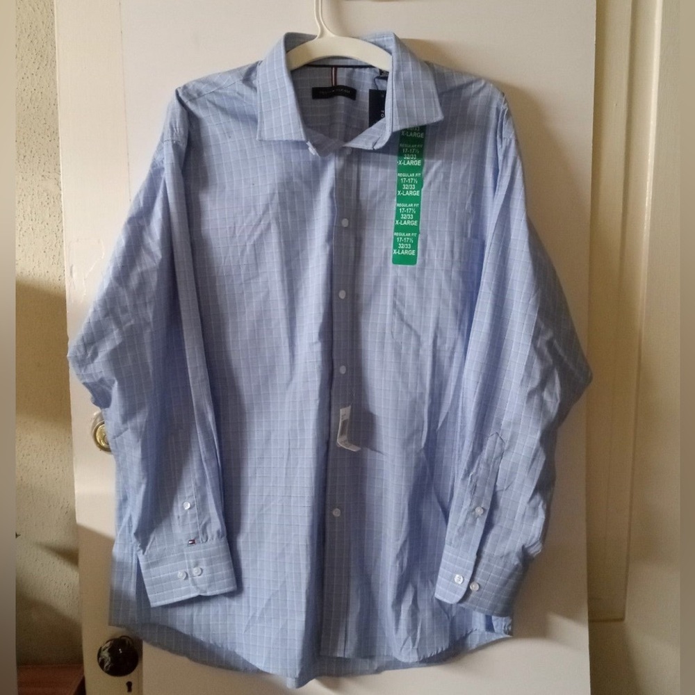 Tommy Hilfiger Mens Button Front Dress Shirt. Sz. XL